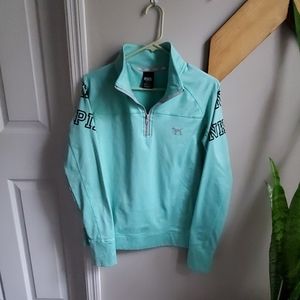 Pink Quarter Zip Sweatshirt